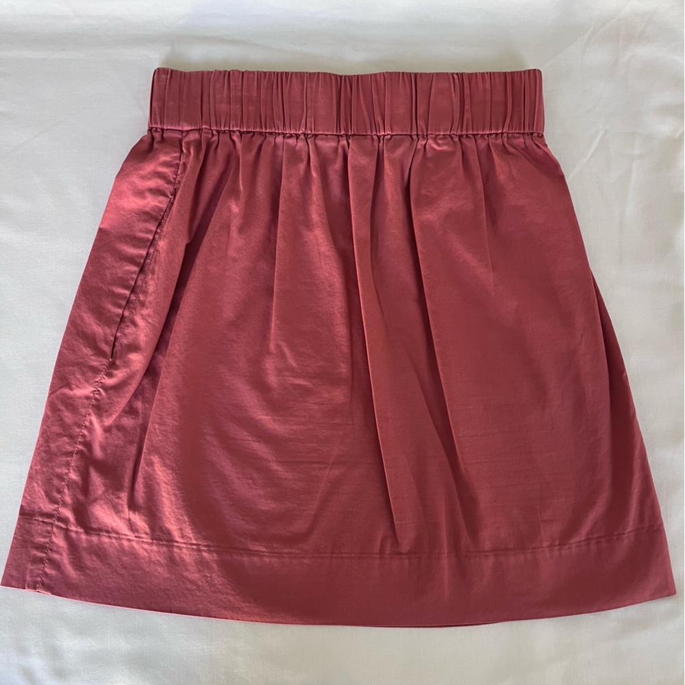Jcrew Size 0 Dark Orange Cotton Skirt